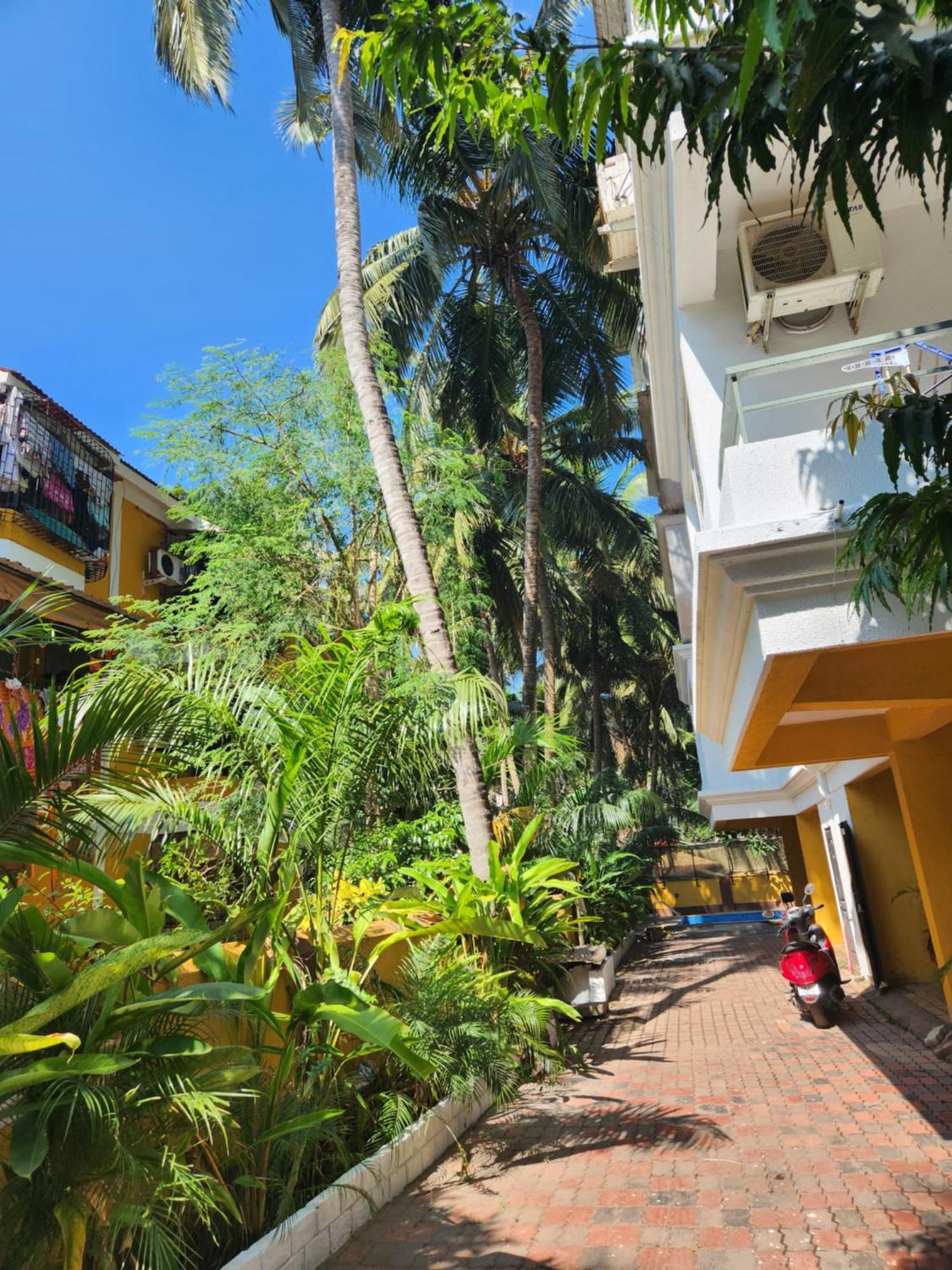 Luxury 2Bhk Apartment Near Calangute Baga Beach With Pool Eksteriør billede